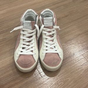 Pink Hightop Sneakers